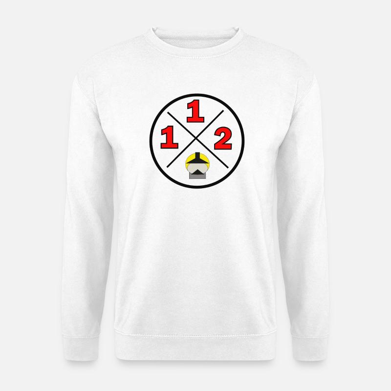112- District logo - Fire brigade - Unisex Sweatshirt - white