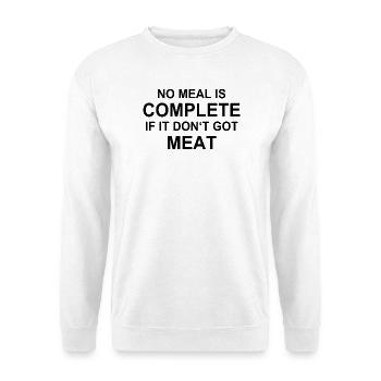 Meat Grilling BBQ Burger Steak Western Chef - Unisex Sweatshirt - white - Front