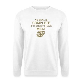 Meat Grilling BBQ Burger Steak Western Chef - Unisex Sweatshirt - white - Front