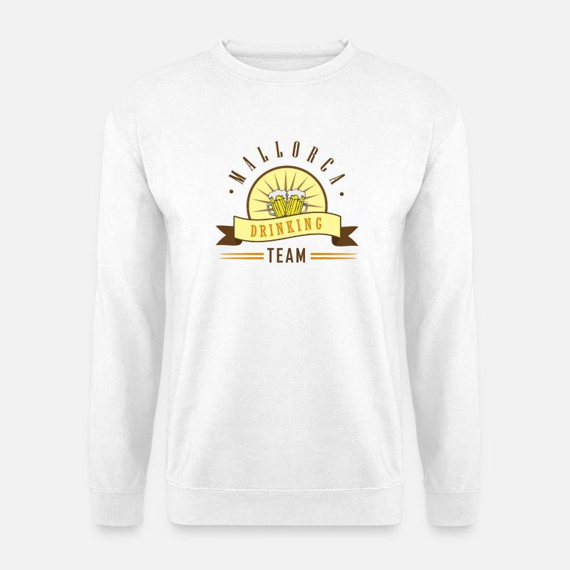 Biertrinker Team Logo Motiv - Unisex Pullover - Weiß