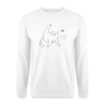 Yoga Cat - Unisex Sweatshirt - white - Front