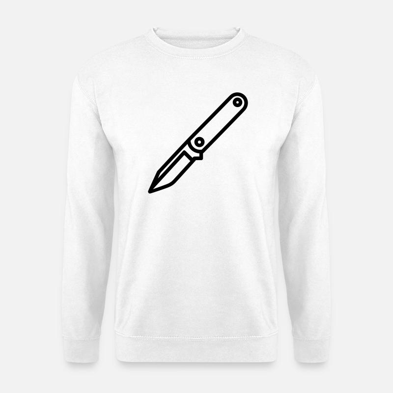 Messer - Unisex Pullover - Weiß