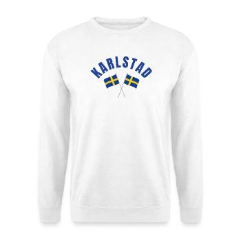 Karlstad Swedish Flags - Unisex Sweatshirt - white - Front