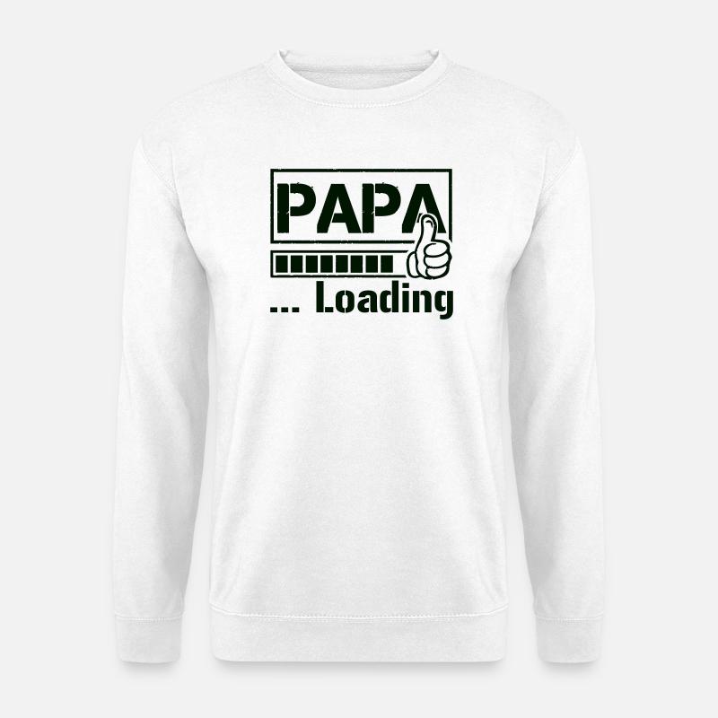 papa_loading_1 - Unisex Pullover - Weiß