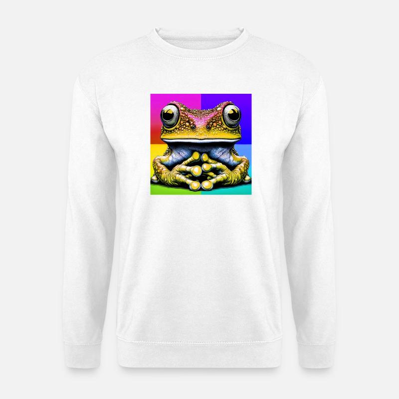 Frosch - Unisex Pullover - Weiß