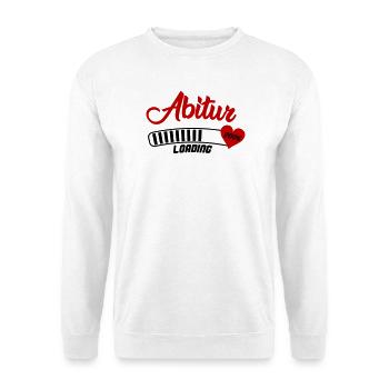 Abitur 2026 Heart Design Shirt - Unisex Sweatshirt - white - Front