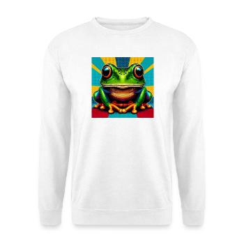 grenouille - Sweat-shirt Unisexe - blanc - Devant