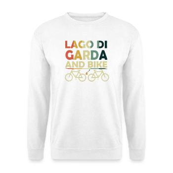 Gardasse and bike - Unisex Sweatshirt - white - Front