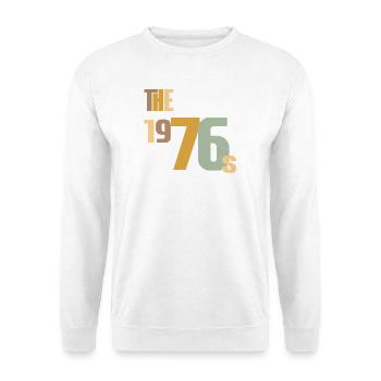 Vintage Year 1976 Anniversary 50 Years Gift Idea - Unisex Sweatshirt - white - Front