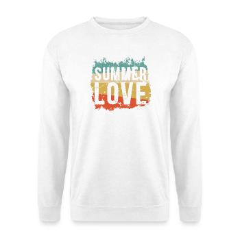 Sommerliebe im Retro Grunge - Unisex Pullover - Weiß - Vorne