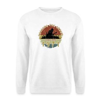 55e anniversaire Faire vibrer la foule GIT 05/1971 - Sweat-shirt Unisexe - blanc - Devant