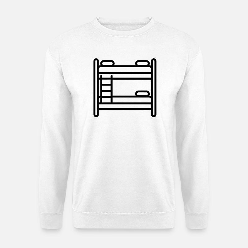 lit superposé - Sweat-shirt Unisexe - blanc