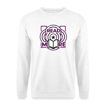 Lire la suite Emblème des cercles de livres - Sweat-shirt Unisexe - blanc - Devant