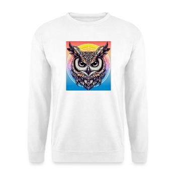 hibou - Sweat-shirt Unisexe - blanc - Devant