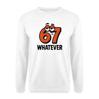 Six Seven Whatever Italian Brainrot Humor Meme - Unisex Sweatshirt - white - Front