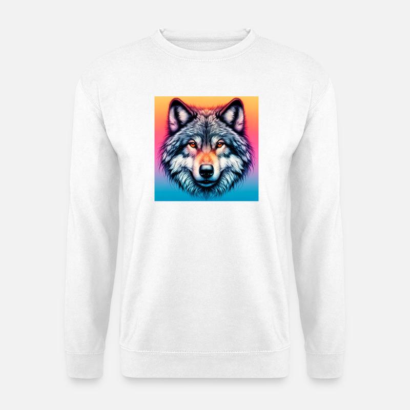 Wolf - Unisex Sweatshirt - white