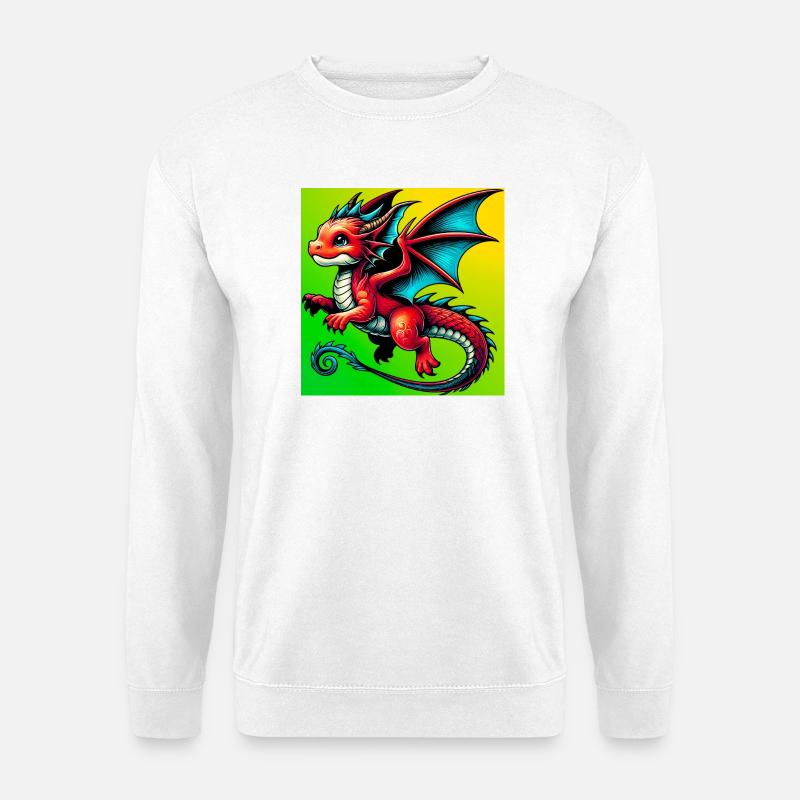 Drache - Unisex Pullover - Weiß