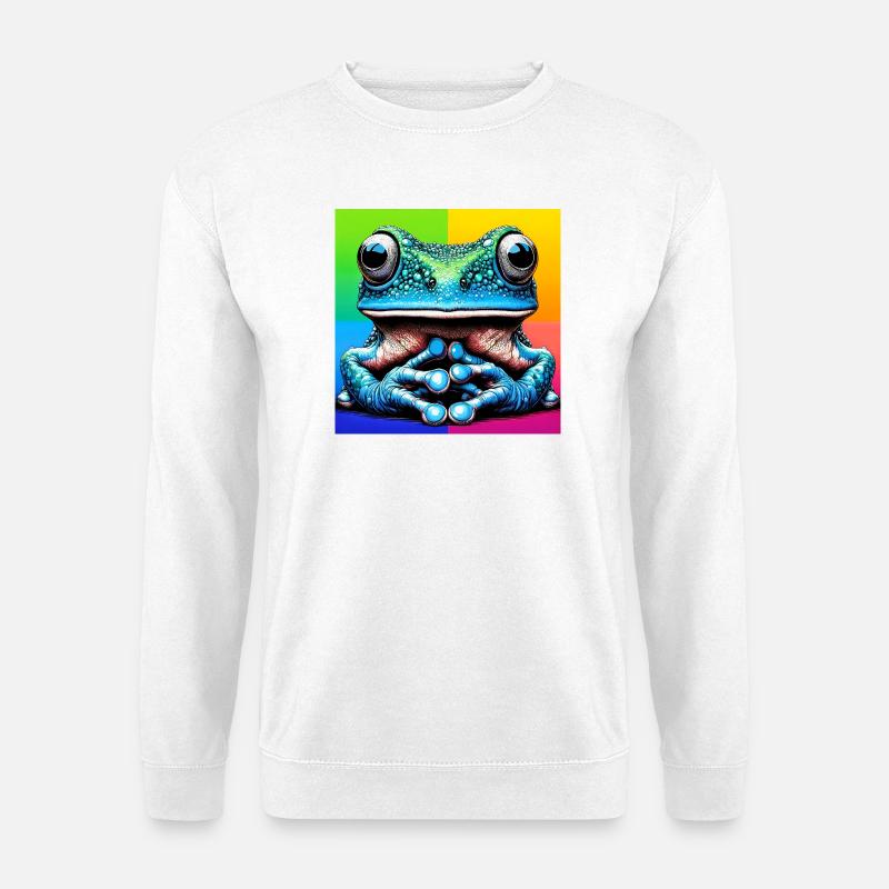 Frosch - Unisex Pullover - Weiß