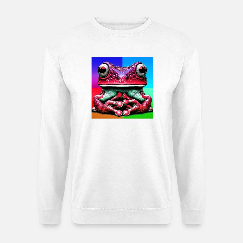 Frosch - Unisex Pullover - Weiß