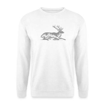 Cerf - Sweat-shirt Unisexe - blanc - Devant