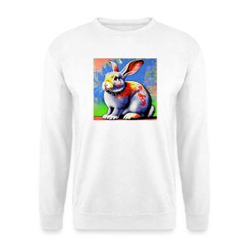 Kaninchen - Unisex Pullover - Weiß - Vorne
