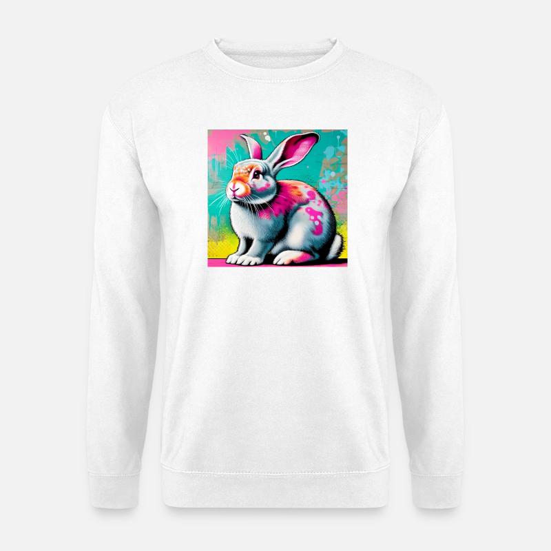 Kaninchen - Unisex Pullover - Weiß