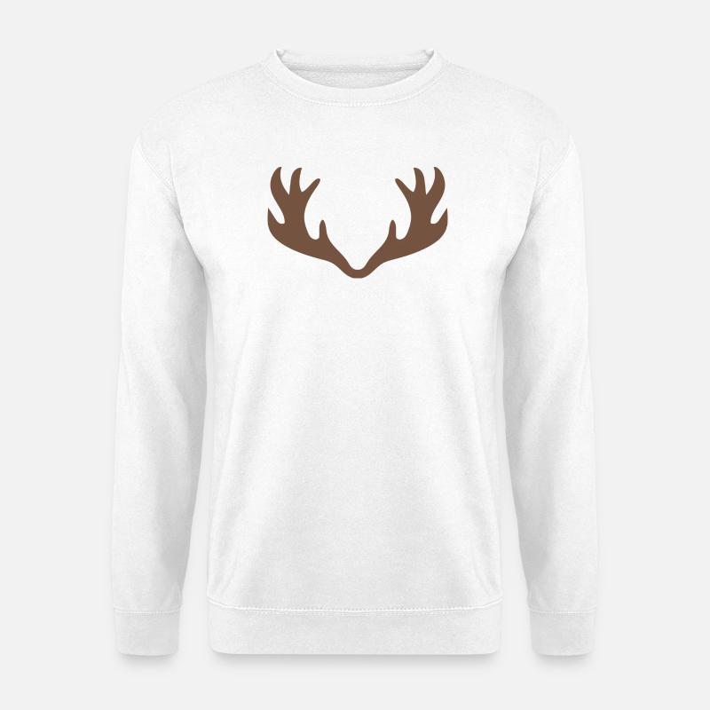 Geweih - Unisex Pullover - Weiß
