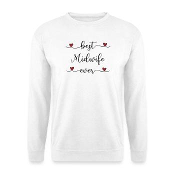 Hebamme - Unisex Pullover - Weiß - Vorne