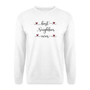 best neighbor - Unisex Sweatshirt - white - Front