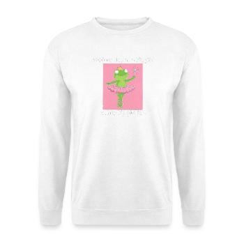 Frog princess in tutu - Unisex Sweatshirt - white - Front