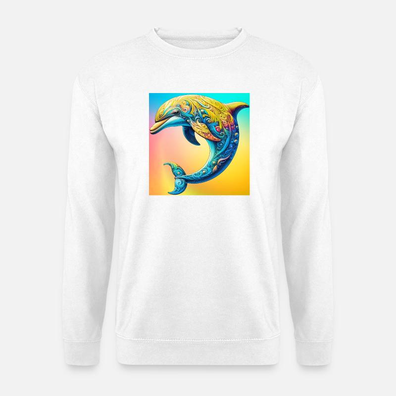 dolphin - Unisex Sweatshirt - white