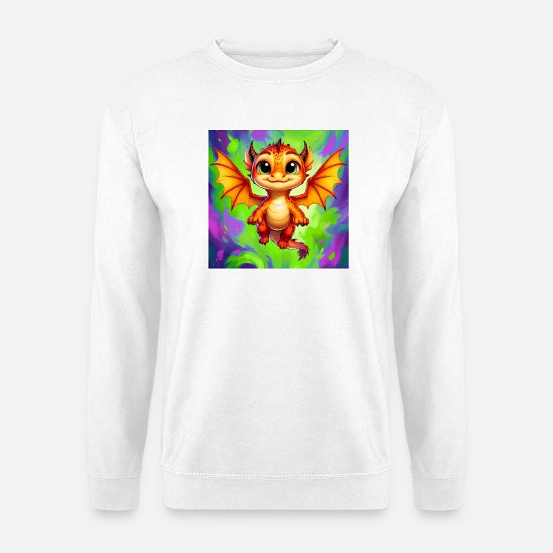 Drache - Unisex Pullover - Weiß