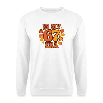 In My 67 Era Italian Brainrot Humor Birthday - Unisex Sweatshirt - white - Front