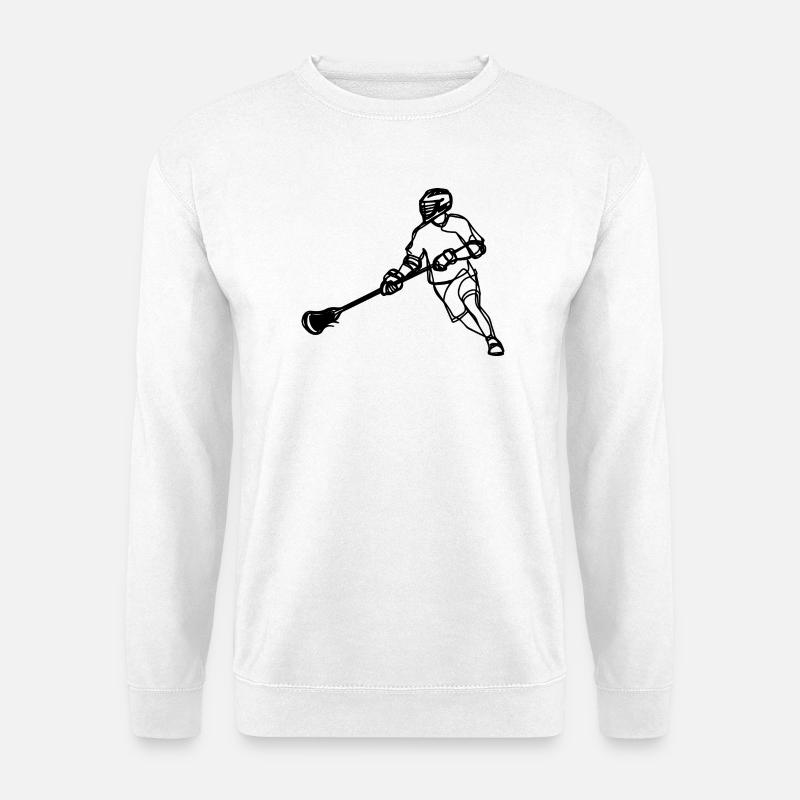Lacrosse Skizze - Unisex Pullover - Weiß