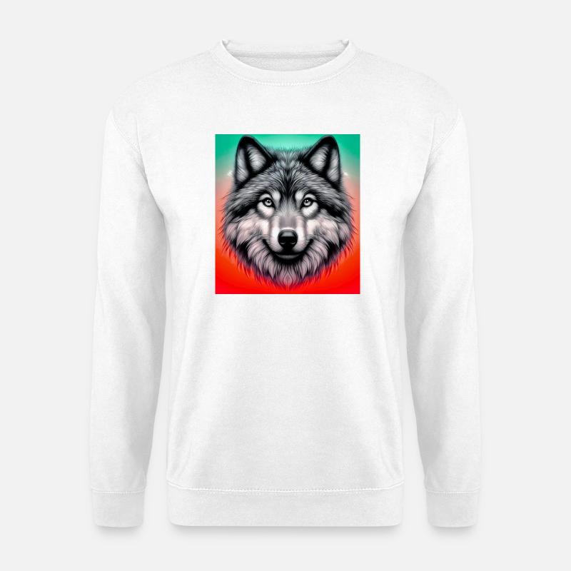 Wolf - Unisex Sweatshirt - white