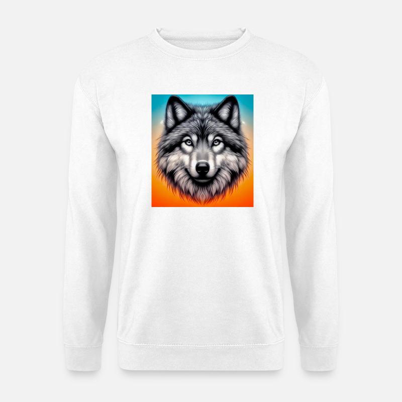 Wolf - Unisex Sweatshirt - white