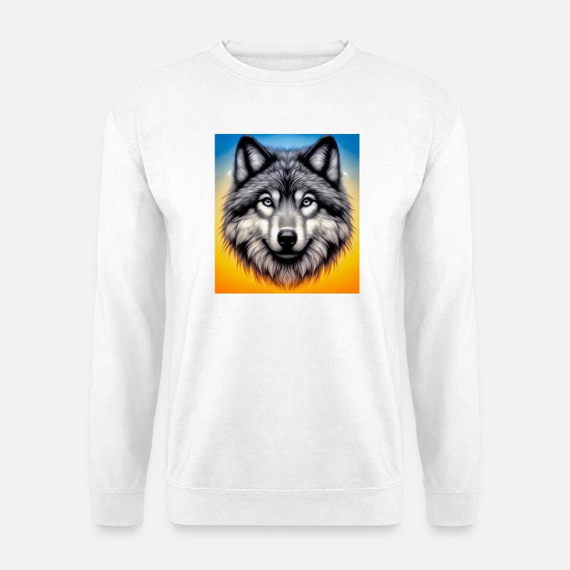 Wolf - Unisex Sweatshirt - white