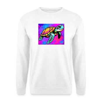 Schildkröte - Unisex Pullover - Weiß - Vorne