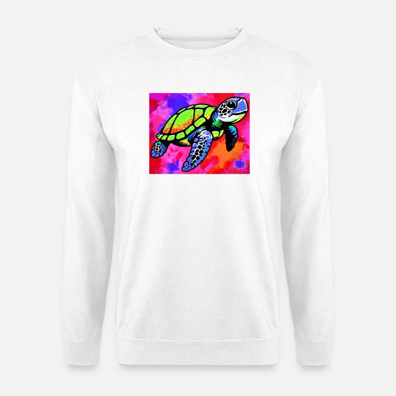 Schildkröte - Unisex Pullover - Weiß