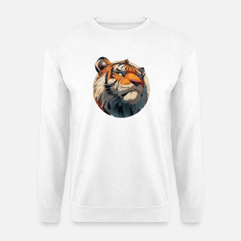 Niedlicher Tiger - Unisex Pullover - Weiß