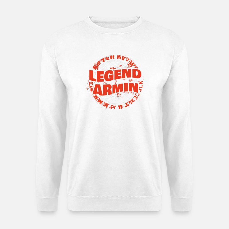 Vorname Armin - Unisex Pullover - Weiß