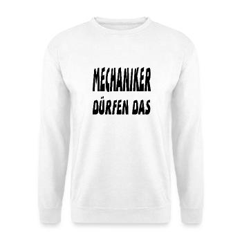 Mechaniker - Unisex Pullover - Weiß - Vorne
