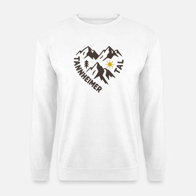 Tannheimer Tal Bergpanorama - Unisex Pullover - Weiß