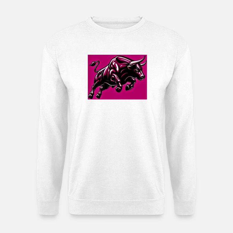 Stier - Unisex Pullover - Weiß