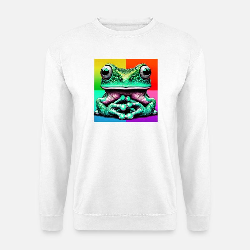 Frosch - Unisex Pullover - Weiß