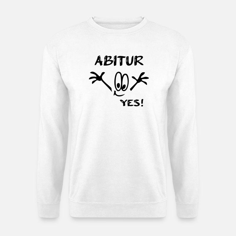 Abitur  Yes - Unisex Pullover - Weiß