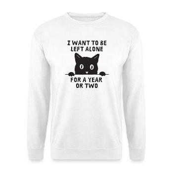 Je veux qu’on me laisse tranquille - Sweat-shirt Unisexe - blanc - Devant