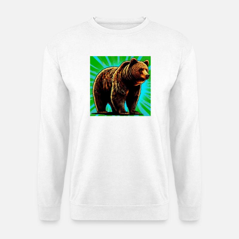 Bär - Unisex Pullover - Weiß