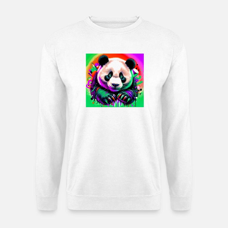 Panda - Unisex Pullover - Weiß