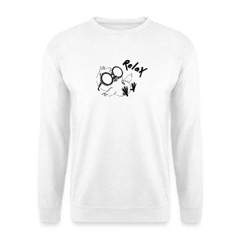 Chill Penguin Relax Funny Cute Cartoon Graphic Tee - Unisex Pullover - Weiß - Vorne